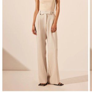 Shona Joy Irena High Waisted Tailored Pant (Bone)